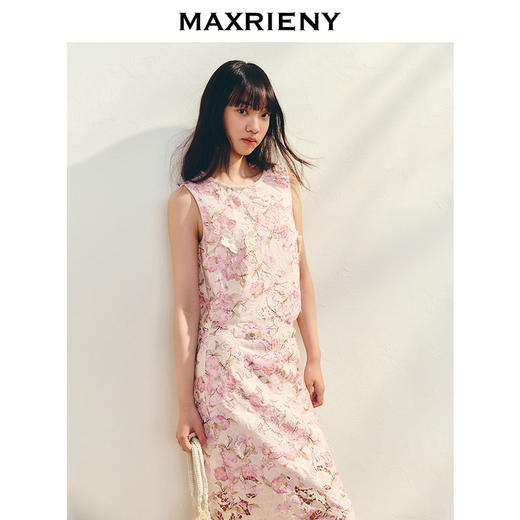 【宋雨琦同款】MAXRIENY花漾千金上衣蕾丝立体绣花设计高级气质感(货号:MC86TP039) 商品图2