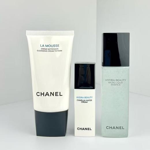 送礼新品【送礼袋】CHANEL香奈儿山茶花水感清透三件套礼盒装 （山茶花洁面150ml+气泡水150ml+乳液30ml） 香港直邮 商品图4