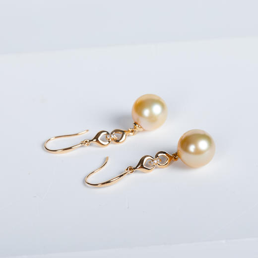 ⁶孤品：【南洋金珍珠】18K金钻石耳饰，10.2/10.3MM，编号EGS4，出证书，48小时鉴赏期——SS06-CR-YMZZ【HOT】 商品图0