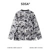 SDSA男装2026新款高贵轻奢简约肌理植绒花卉圆领长袖T恤圆领百搭 商品缩略图4