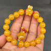 【青山特惠】10mm精品原矿俄料满蜜鸡油黄蜜蜡手串 13.7克 m78 商品缩略图5