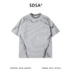 SDSA男装2026新款高贵轻奢手绘涂鸦线条条纹宽松短袖T恤百搭休闲 商品缩略图0