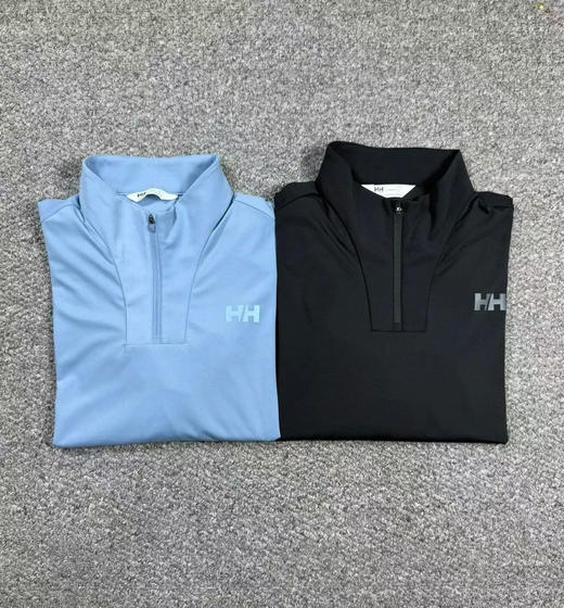 原单正品挪威国宝品牌Helly Hanse家 男士牛奶丝滑科技弹力面料半拉链设计长袖T恤衫，三个色S-XXL 商品图0