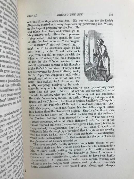 工坊特装本！1877年 约翰·福斯特《戈德史密斯生平与时代》 40幅木刻版画插图 全真皮精装32开 商品图11