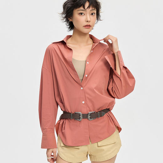 Leorrey/乐拉时尚防晒防紫外线轻薄透气拼接衬衫宽松运动休闲外套WT0408 商品图3