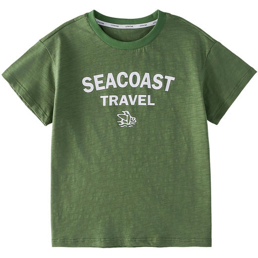 【10A抗菌纯棉】棉花堂夏款休闲印花竹节棉儿童短袖T恤 ---FA61134 商品图12