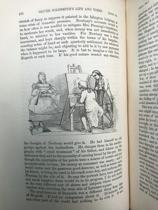 工坊特装本！1877年 约翰·福斯特《戈德史密斯生平与时代》 40幅木刻版画插图 全真皮精装32开 商品图9