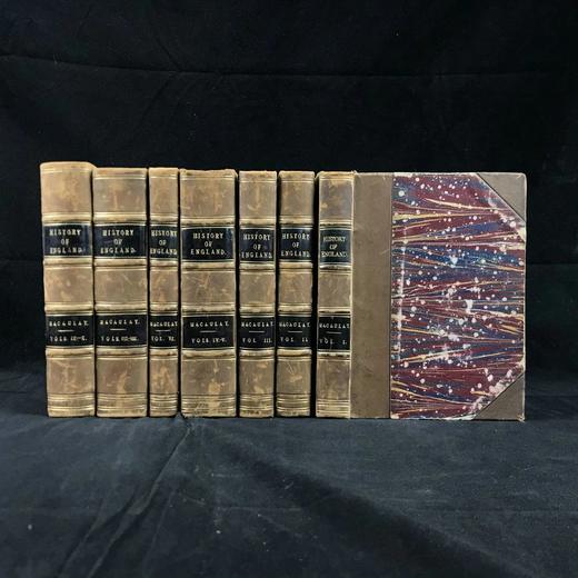 1849-1861年 麦考莱勋爵《英国史》（全10卷合订7册） 真皮精装36开 商品图0