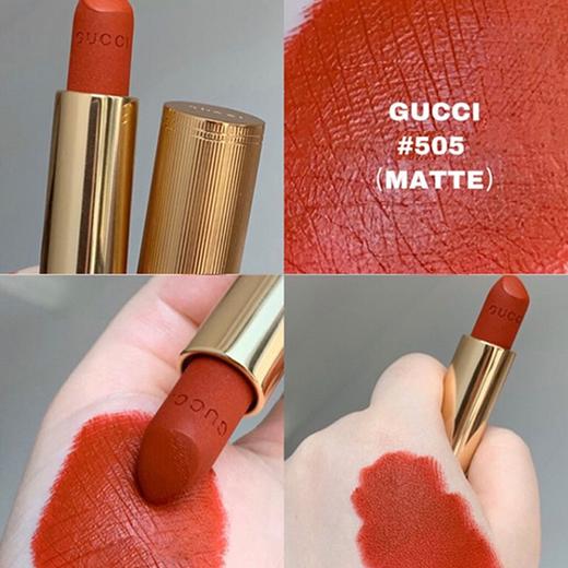 【送礼袋】Gucci古驰馥郁唇妆两件套  绮梦馥栀女士香水浓香100ml+古驰金管口红正装3.5g  香港直邮 商品图12