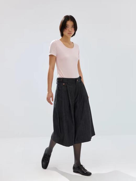 Simple Project/K26400/轻磅苎麻靛蓝原色七分牛仔裤 商品图4