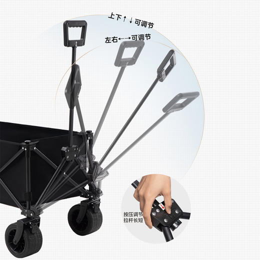 ⛺凯速KANSOON | 凯速聚拢款巨轮折叠手推车 商品图2