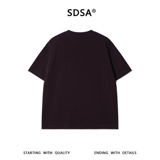 SDSA男装2026新款高贵轻奢潮牌撞色拼接假两件短袖T恤百搭时尚 商品图4