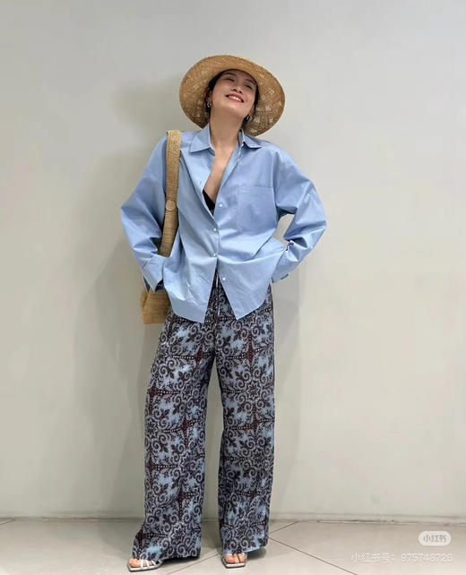 亚麻波西米亚风阔腿裤 商品图12