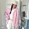 Adidas阿迪达斯DANCE LONG LENGTH JACKET 三条纹舞动系列拒水蝴蝶结运动休闲连帽夹克早春薄外套 商品缩略图0