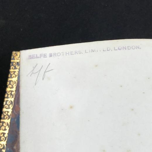 工坊特装本！约19世纪后期 弥尔顿诗集 1幅肖像插图 全真皮精装32开 商品图2