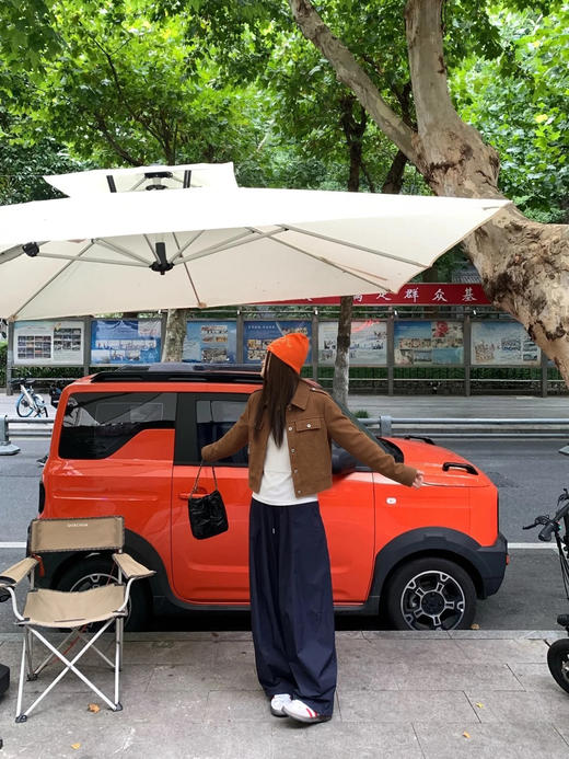 天猫同步【夹克外套】拉夏贝尔/La Chapelle翻领正肩按扣口袋麂皮绒机车风短外套百搭显瘦夹克上衣 商品图11