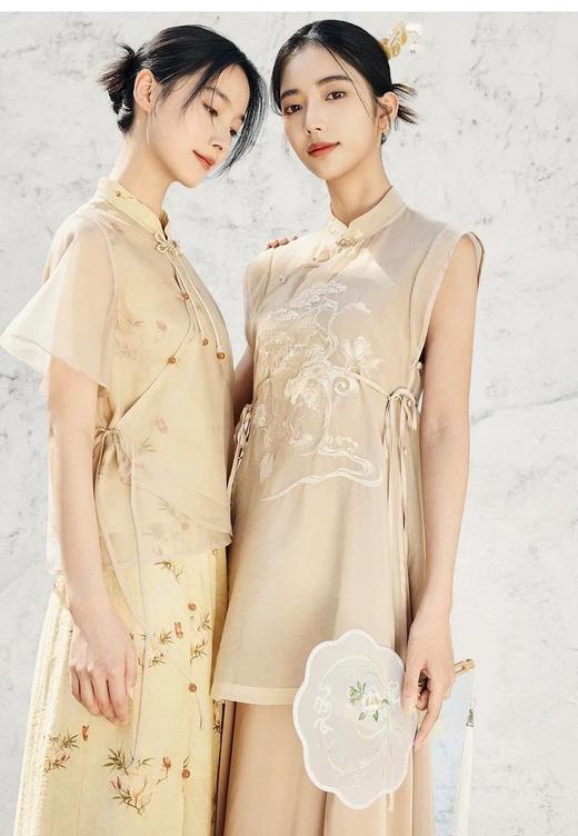 纯元清仓！无补！爱家纯原新中式两件套长裙  26ZB03054- 商品图0