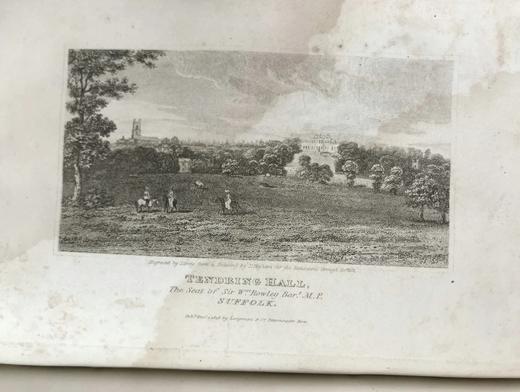 约19世纪早期 萨福克旅游者（全2卷合订本） 数十幅版画插图与地图 真皮精装大32开 商品图6