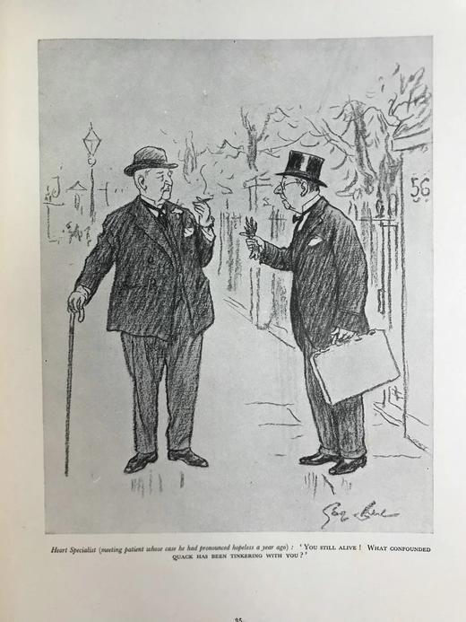 1933年 《笨拙》插画家乔治·贝尔彻漫画集 数十幅插图 精装大16开 商品图10