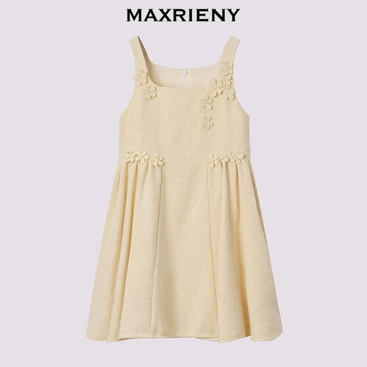 【商场同款】MAXRIENY精致甜美连衣裙25夏款童装立体花朵设计裙子(货号:MK86DR003) 商品图4