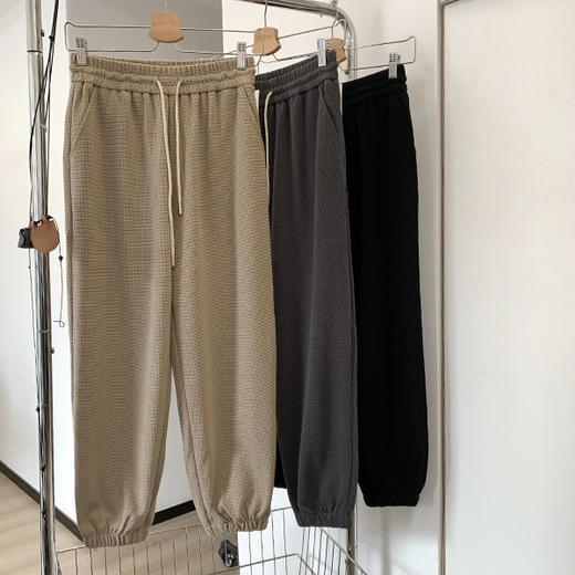 特价出！敲高性价比 春夏薄款华夫格卫裤！ 商品图3