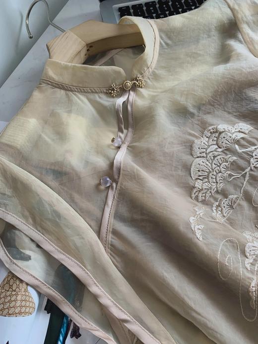 纯元清仓！无补！爱家纯原新中式两件套长裙  26ZB03054- 商品图7