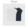 极简风透气百搭宽松显瘦圆领卷边针织短袖上衣 YJ66103 商品缩略图0