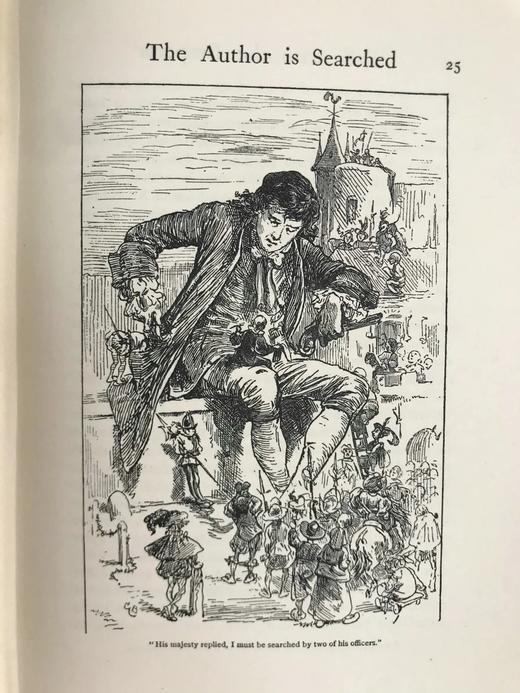 约20世纪早期 格列佛游记 Gordon Browne 百余幅插图（8幅彩色） 漆布精装32开 商品图14