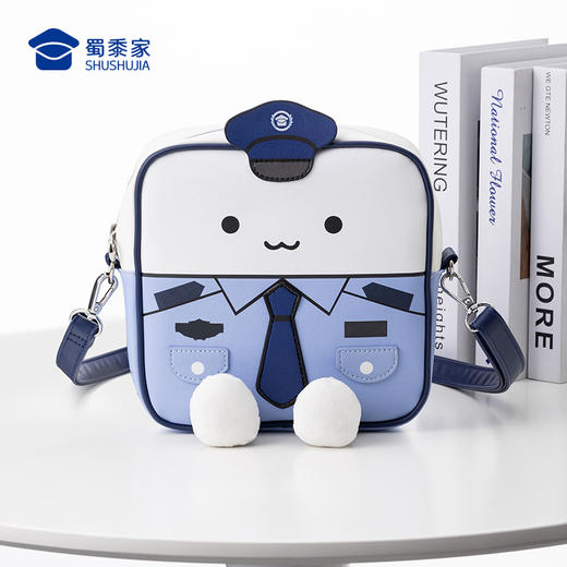 【蓝衬小方包】大容量单肩斜挎包创意卡通儿童书包小学生背包男女出游旅行包 商品图11