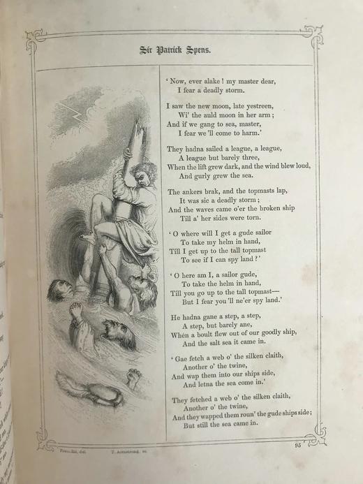 工坊特装本！1842年 英国民谣集 约百余幅版画插图 真皮精装16开 商品图6