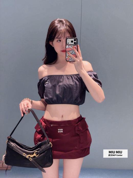 缪缪 26SS春夏新款 府绸质感迷你工装半身裙（MM） 商品图7