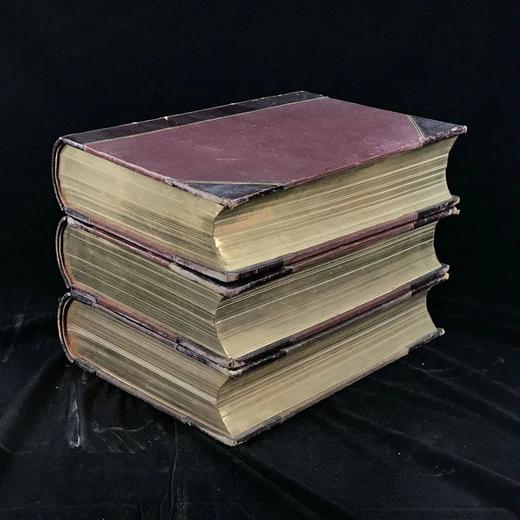 约19世纪后期 家庭英国史（全6卷合订3册） 数十幅版画插图 真皮精装16开 商品图1