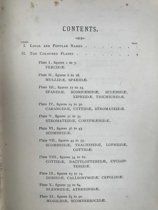 约20世纪早期 英国鱼类图鉴 33页彩色与大量黑白插图 漆布精装32开 商品图4