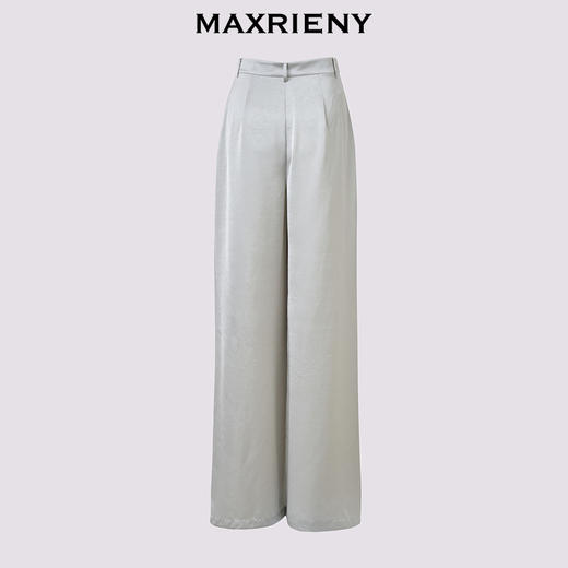 【商场同款】MAXRIENY法式慵懒风云感高腰显瘦长裤25夏阔腿休闲裤(货号:MC86TR266) 商品图4