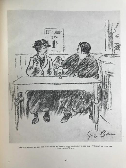 1933年 《笨拙》插画家乔治·贝尔彻漫画集 数十幅插图 精装大16开 商品图12