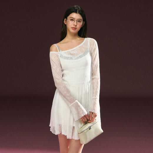 Ariseism 美式复古连衣裙罩衫两件套套装女春季新款 商品图0