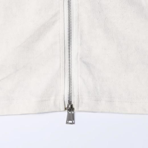 SDSA男装2026新款高贵轻奢极简风纯色拉链开衫短袖T恤百搭宽松潮 商品图3