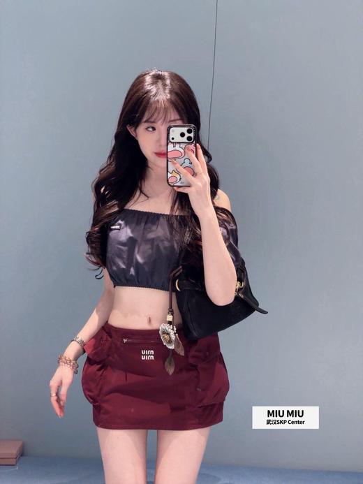 缪缪 26SS春夏新款 府绸质感迷你工装半身裙（MM） 商品图1