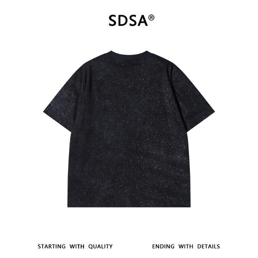 SDSA男装2026新款轻奢潮牌扎染满天星小马印花设计圆领短袖T恤 商品图4