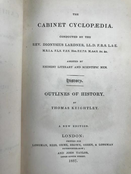 工坊特装本！1837年 托马斯·基特利《历史纲要》 全真皮精装36开 商品图4