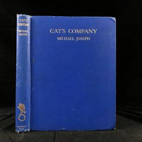 1930年 迈克尔·约瑟夫《猫咪的陪伴》 配大量手绘速写画 漆布精装16开