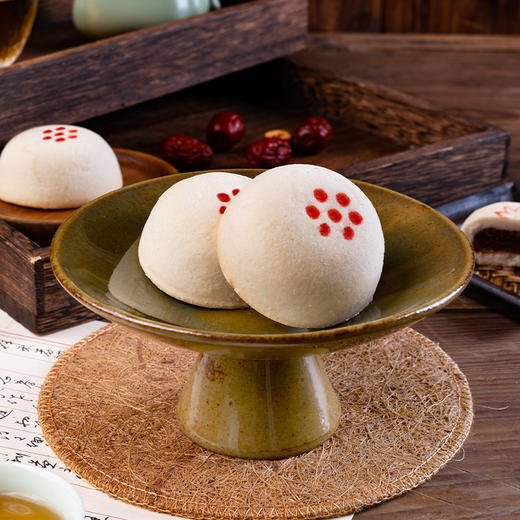 【老字号】祥禾饽饽铺 贵妃饼（枣泥核桃/荔枝玫瑰/玫瑰豆沙/山楂甜梅）500g 商品图4