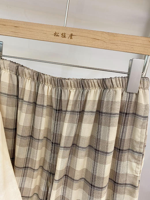 松植屋女款圆领七分袖九分裤纯棉纱布睡衣套装 商品图2