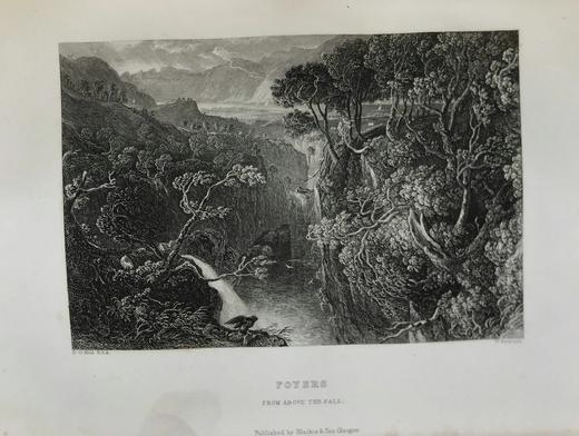 1863年 彭斯作品全集（全2卷） 数十幅版画插图 真皮精装16开 商品图9