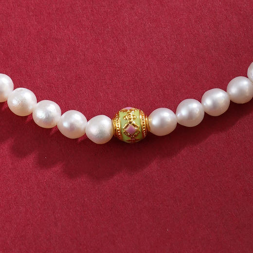 子佩集【安和美满】珍珠惜王妃手链【AYSL08】珐琅彩珠镀金2602 商品图3