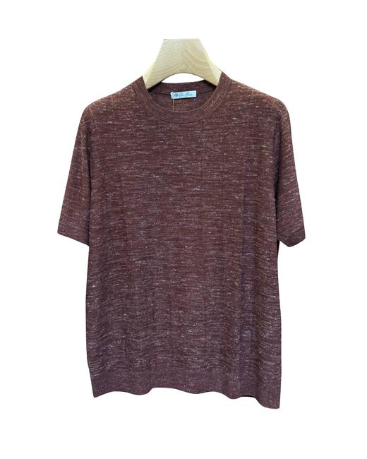 男款雪花纹短袖针织衫ho015 商品图0