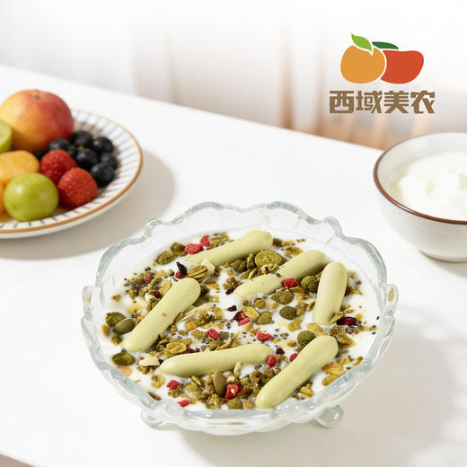 西域美农 抹茶高纤燕麦脆（酸奶好搭档）30g*10袋 商品图9