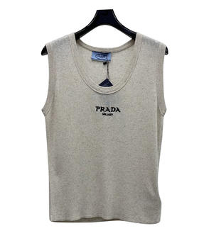 女款logo刺绣针织背心zh020