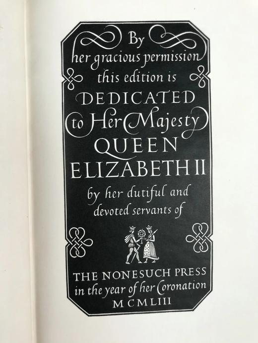 NonesuchPress限量版 1953年 莎士比亚全集（全4卷） 精装大32开带书匣 商品图4