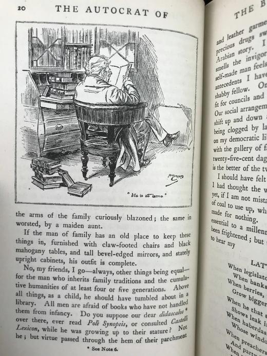 1920年 霍姆斯《早餐桌上的独裁者》 H.M.布洛克数十幅插图 漆布精装36开 商品图9